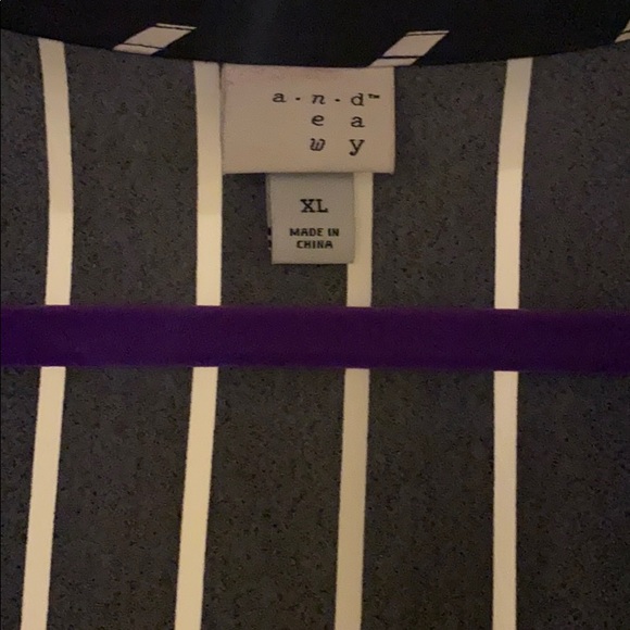 Striped Dressy Jumpsuit - Picture 6 of 6